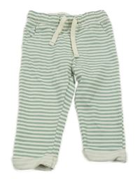 Zeleno-bílé pruhované tepláky Lupilu