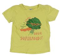 Žluté tričko s brokolicí Kiki&Koko