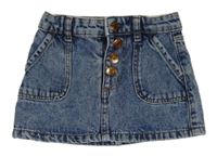 Modrá melírovaná riflová sukně s kapsami Denim Co.