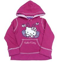 Růžová mikina s Hello Kitty a kapucí zn. C&A