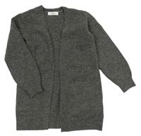 Šedý svetrový vlněný cardigan H&M