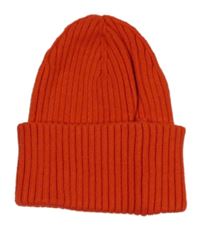 Červená žebrovaná čepice H&M