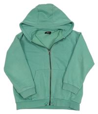 Zelená propínací mikina s kapucí Next