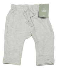 Nové - Světlešedé melírované lehké tepláky H&M