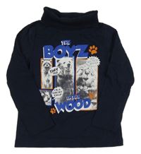 Tmavomodrý rolák se zvířátky C&A