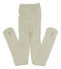 Smetanové punčocháče s kamínky Ergee