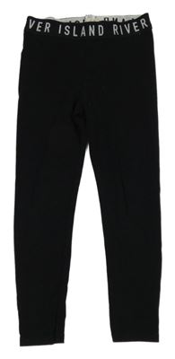 Černé legíny s nápisy River Island