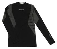 Černo-šedé funkční triko Kipsta 