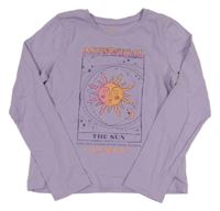 Lila triko se sluncem Primark