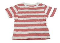 Bílo-červené pruhované tričko Primark