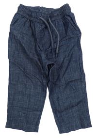 Tmavomodré lehké kalhoty 