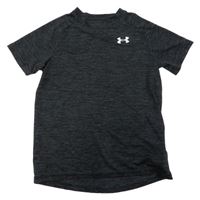 Černošedé melírované sportovní tričko s logem Under Armour