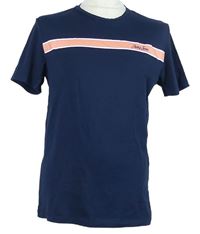 Pánské tmvomodré tričko s pruhy Jack&Jones 