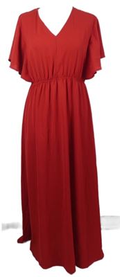 Dámské červené dlouhé šaty Shein 