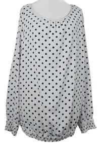 Dámská bílá puntíkovaná halenka TCM 