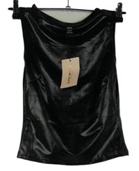 Nové - Dámský černý latexový top Shein 