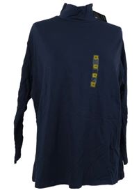 Nové - Dámské tmavomodré triko se stojáčkem M&S