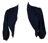 Dámské tmavomodré svetrové bolerko 