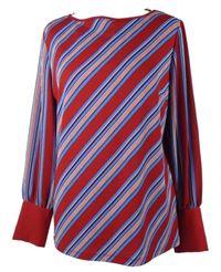 Dámská modro-červená pruhovaná halenka Next 