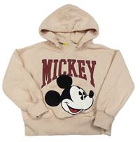 Světlerůžová mikina s Mickey Mousem a kapucí Disney