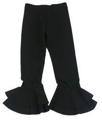 Černé kalhoty s volány River Island