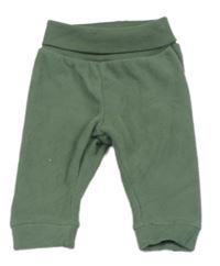 Khaki fleecové kalhoty zn. H&M