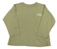 Khaki triko s traktorem George