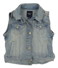 Modrá riflová propínací vesta GAP