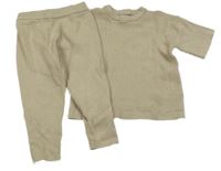 2set- béžový žebrovaný svetr + tepláky Next