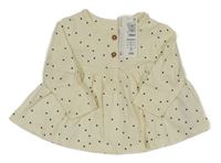 Nové - smetanové puntíkaté šaty M&S