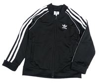 Černá sportovní propínací mikina Adidas