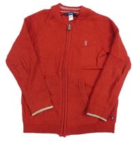 Červený propínací svetr Okaidi