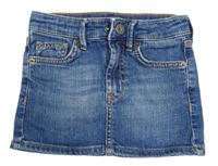 Modrá riflová sukně 