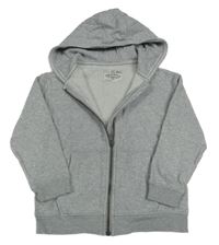 Šedá propínací mikina s kapucí M&S