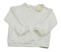 Bílá mikina s mašlí Mango