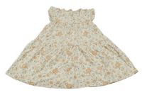 Béžové květované šaty C&A