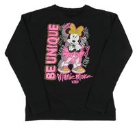 Černá mikina s Minnie Disney