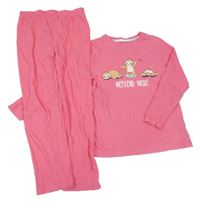 Růžové pyžamo s lenochody Primark