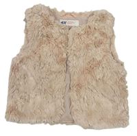 Světlerůžová chlupatá vesta H&M