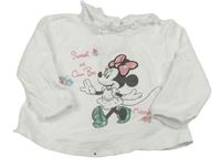 Bílé triko s Minnií Disney