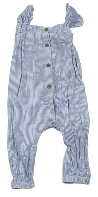 Modro-bílý pruhovaný kalhotový overal H&M