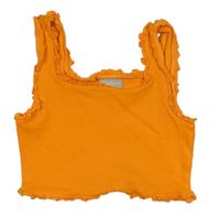 Oranžový žebrovaný crop top Matalan