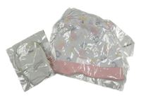 Nové - 2set - Bílo-růžová čepice s husami + rukavice