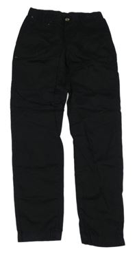 Černé plátěné chino kalhoty 