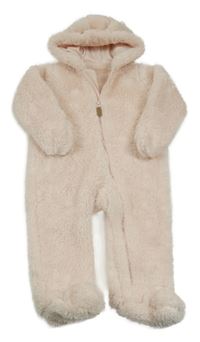 Světlerůžová huňatá kombinéza s kapucí Carter´s 