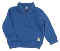 Modrá mikina s límečkem Topolino