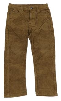 Béžové manšestrové kalhoty Next