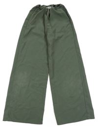 Zelenošedé lehké kalhoty H&M