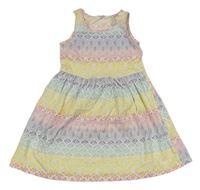 Bílo-barevné vzorované šaty H&M