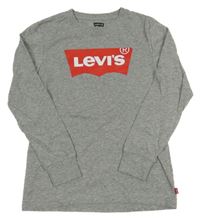 Šedé melírované triko s logem Levi´s